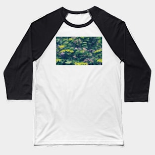 Seamless Jungle Plants Texture Patterns XVI Baseball T-Shirt